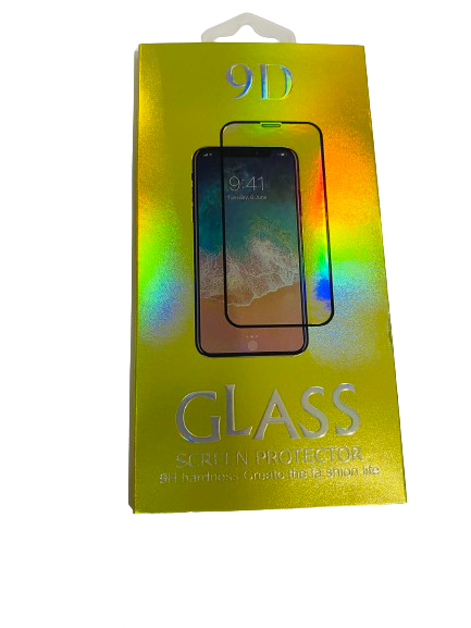 iPhone 13ProMax/14Plus  9Dガラスフィルム(パッケージ＋クリーニングキット付) 黒