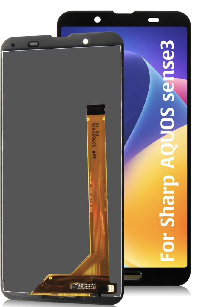 AQUOS Sense3/3Lite フロントパネル 黒
