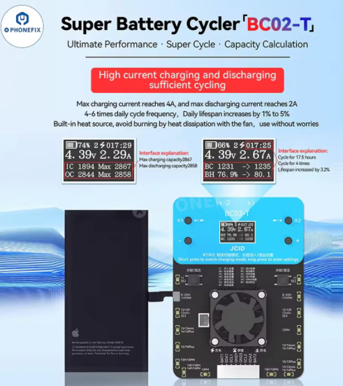 （取り寄せ品 ）JCID BC02-T iPhone バッテリー サイクラー ヘルス リペア キャリブレーター