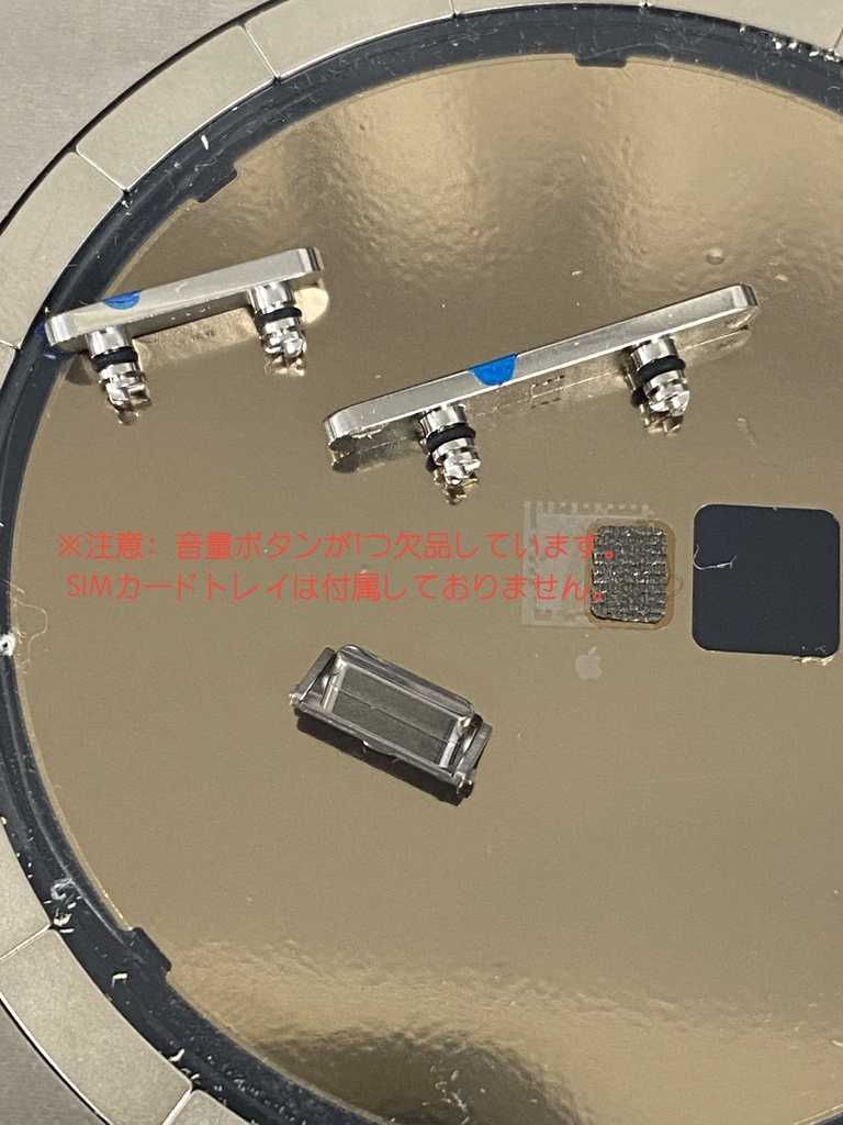 iPhone 13 Pro Max バックガラス（フレーム一体型）  白｜取り外し品