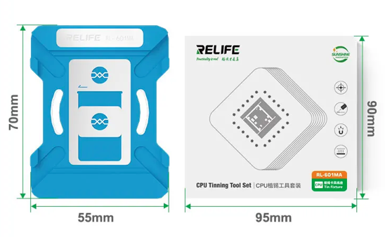工具 RELIFE iPhone用 CPU 植ニッケル錫立て作業台セット (A11-A19 Pro対応) RL-601MA