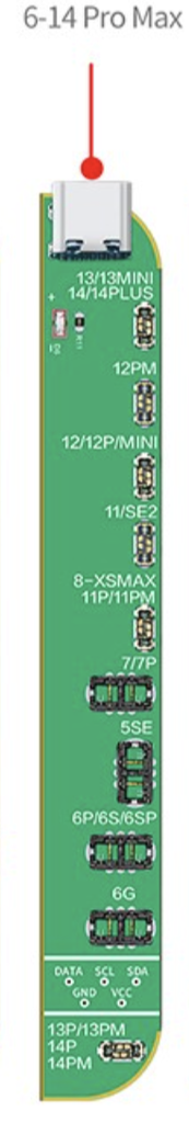 （入手不可 ）JCID V1SE 移植機 バッテリー 6G〜14ProMax（基盤のみ）