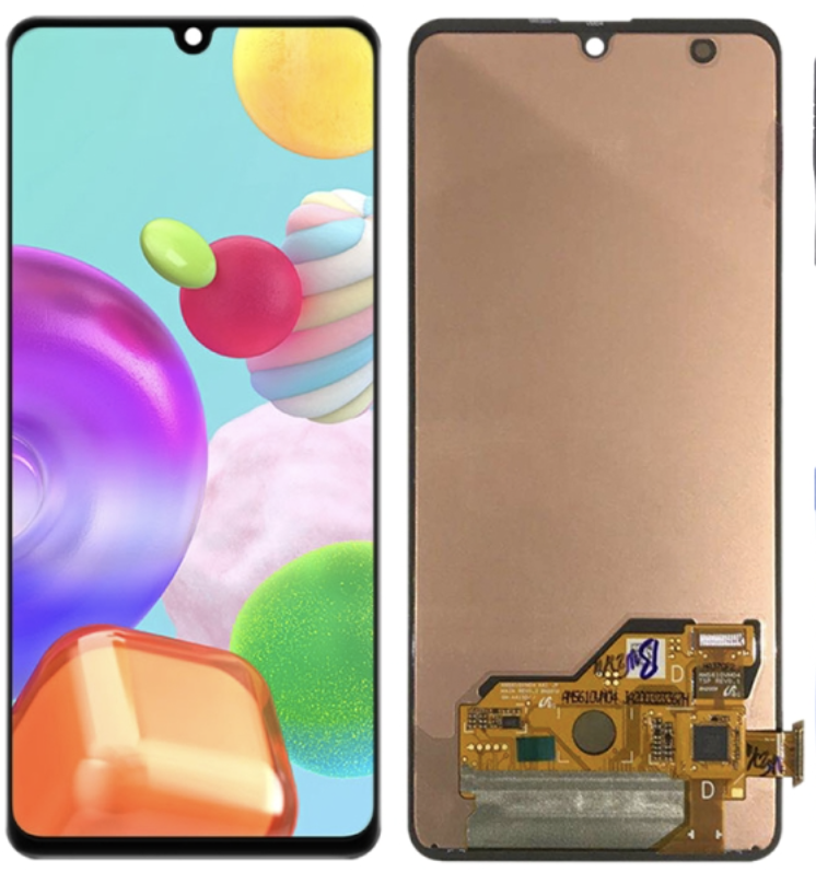 （入手不可）Galaxy A41 フロントパネル 日本版 黒 ｜OLED再生品