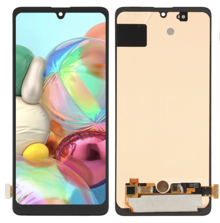 Galaxy A71 4G フロントパネル 黒 ｜OLED再生品