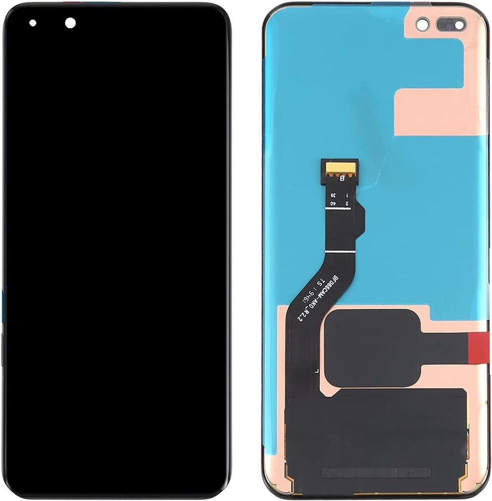 （取り寄せ品）HUAWEI P40 Pro 5G フロントパネル 黒 ｜OLED再生品
