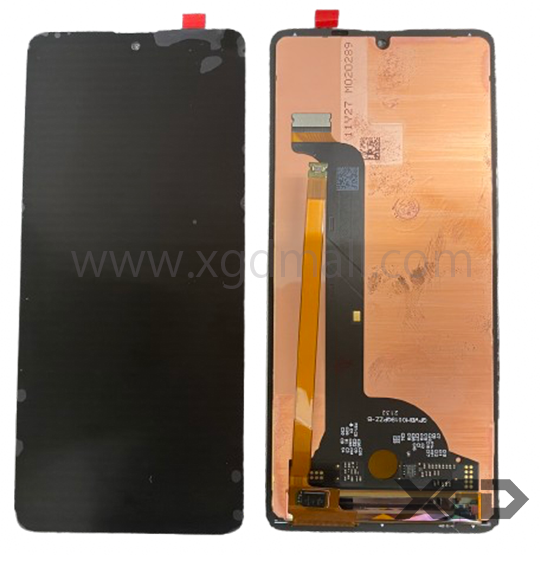 [X4070液晶｜LCD] AQUOS Sense 6｜6s｜ 7 フロントパネル 黒｜取り外し品