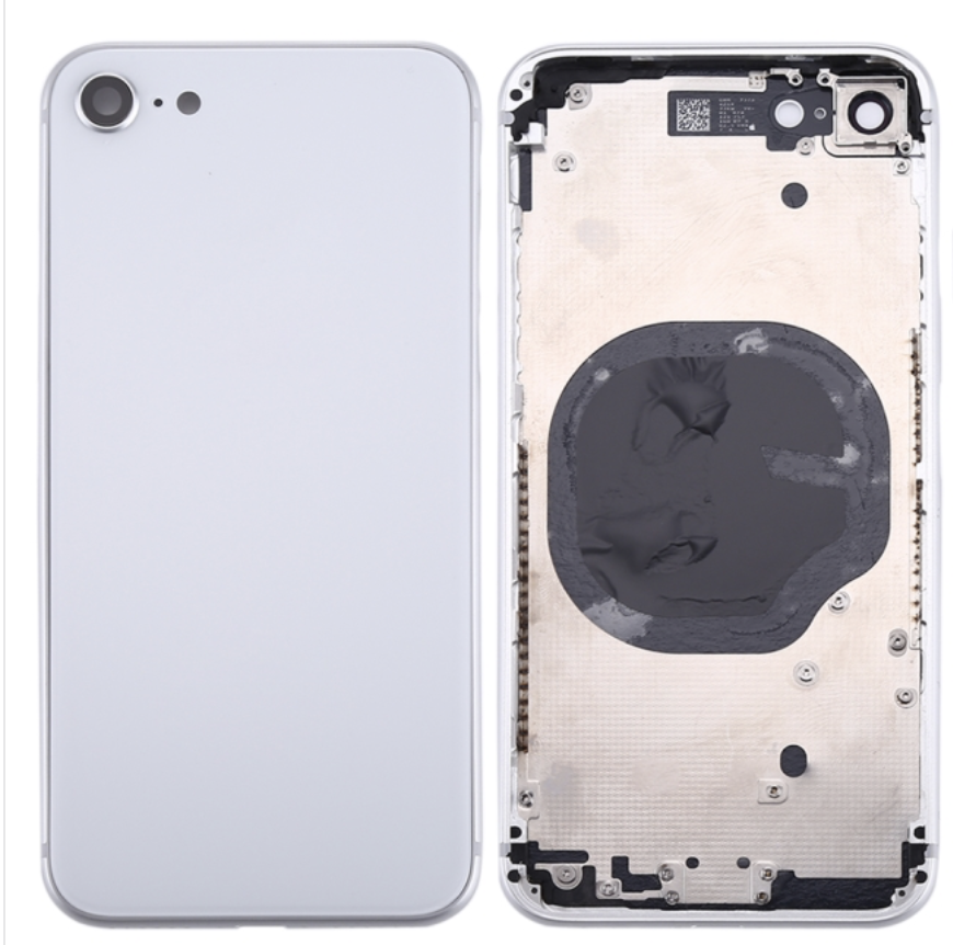 iPhone 8G バックガラス(フレーム一体型) 純正取外品 白