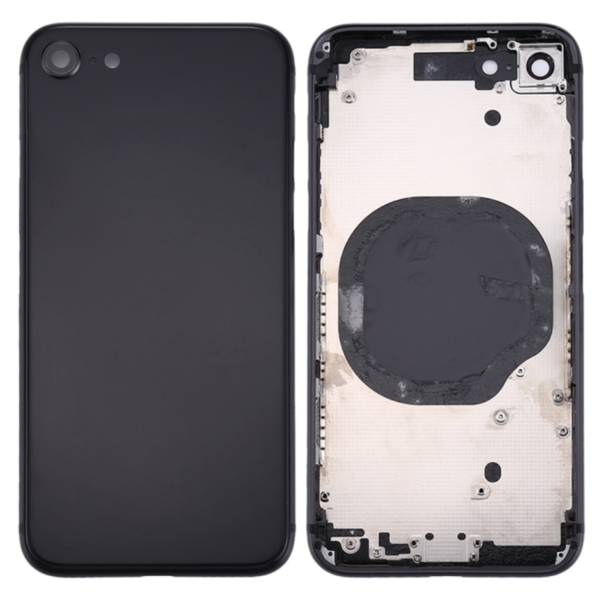 （取り寄せ品）iPhone 8G バックガラス（フレーム一体型） 黒｜取り外し品