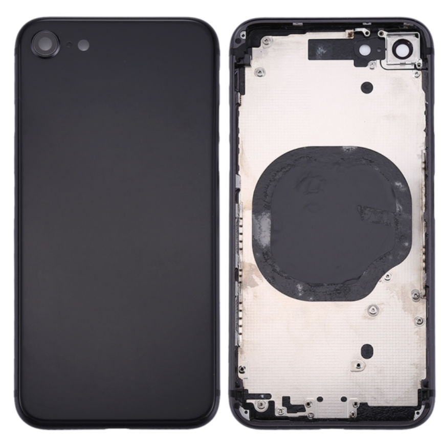 iPhone 8G バックガラス(フレーム一体型) 純正取外品 黒