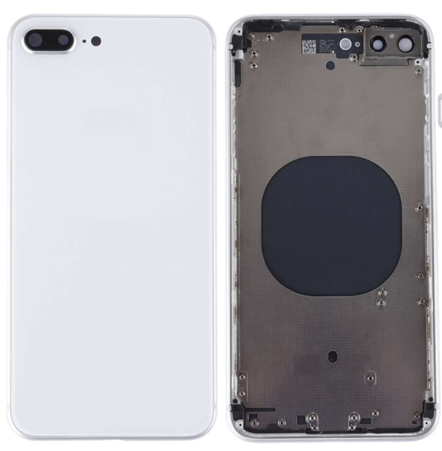 iPhone 8P バックガラス(フレーム一体型) 純正取外品 白