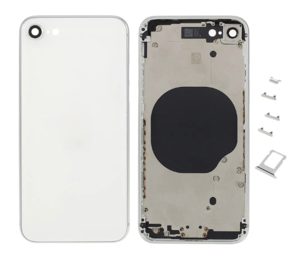 （取り寄せ品）iPhone SE3 バックガラス（フレーム一体型） 白｜取り外し品