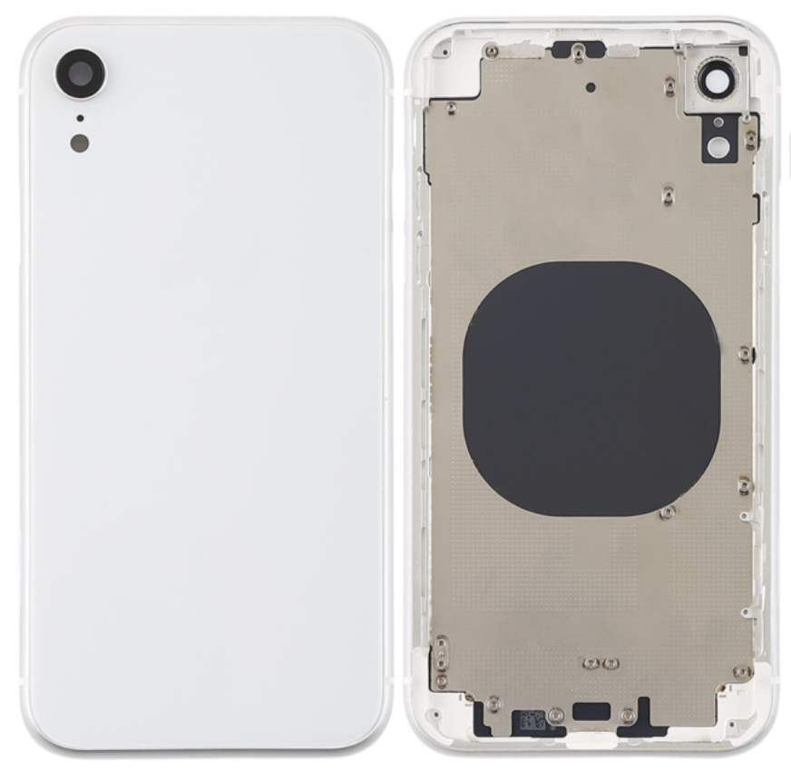 （取り寄せ品 ）iPhone XR バックガラス（フレーム一体型） 白｜取り外し品