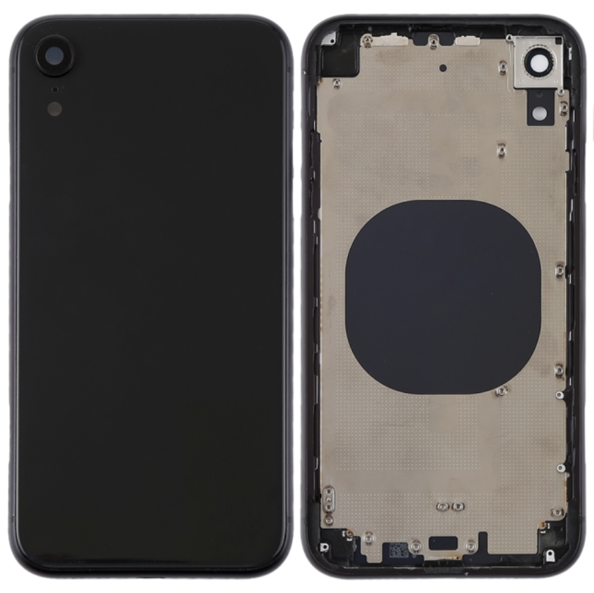 iPhone XR バックガラス(フレーム一体型) 純正取外品 黒