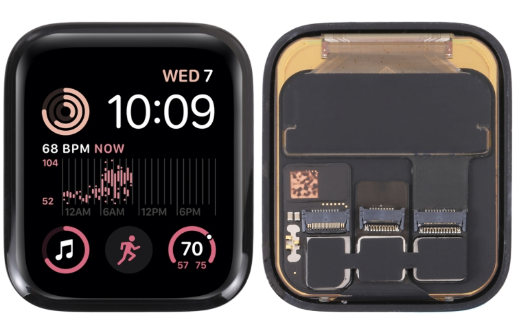 [X4290液晶｜LCD] Apple Watch SE （第 2 世代）・40mm フロントパネル 黒｜取り外し品