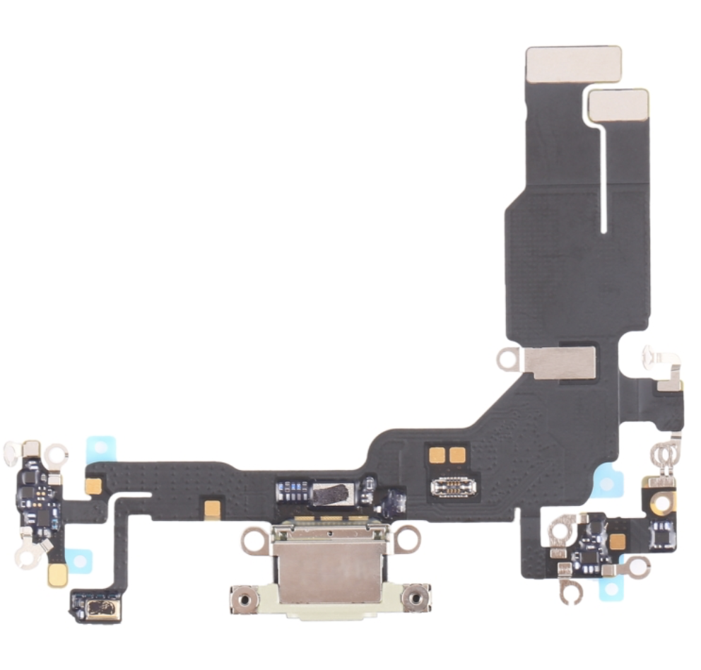 iPhone 15 ドックコネクター イエロー  取り外し品