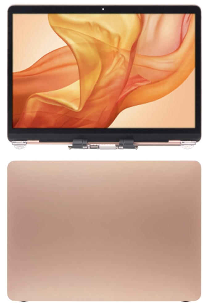 （取り寄せ品）MacBook Air 13.3 inch  A1932 （2019） 液晶 一体型（枠付） 金 ｜純正組立品