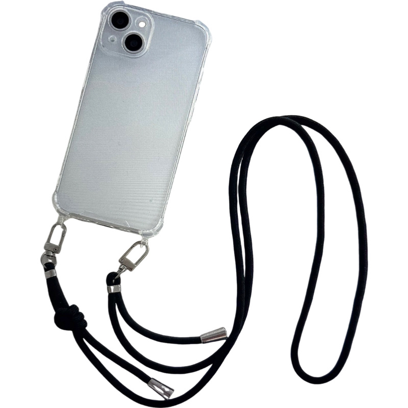 iPhone 6｜7｜8 クリアケース ショルダーストラップ ストラップ付