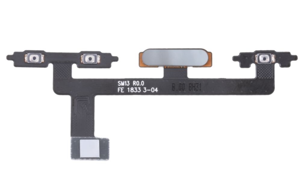 Xperia 10 電源｜音量｜指紋ボタンケーブル 銀