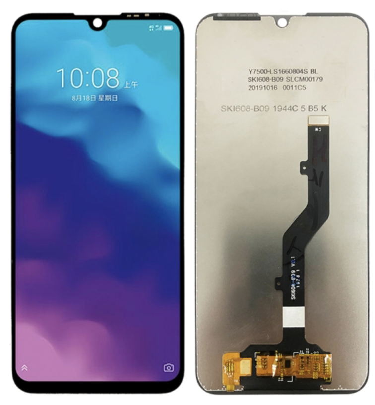 （取り寄せ品）ZTE Blade A7（2019｜2020）｜A5（2020）｜A7S フロントパネル 黒｜再生品