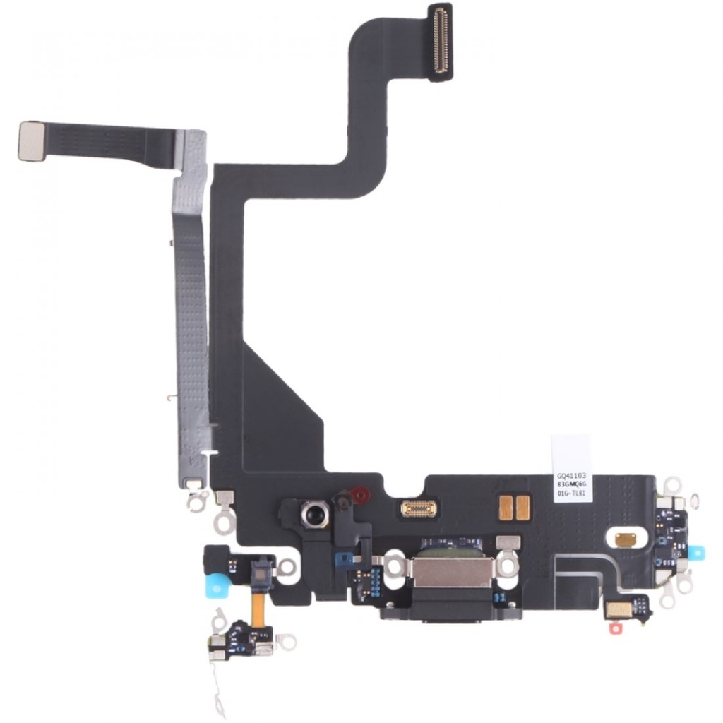 [X2364ライトニングコネクタ｜充電ポート] iPhone 13Pro ドックコネクター 黒  取り外し品