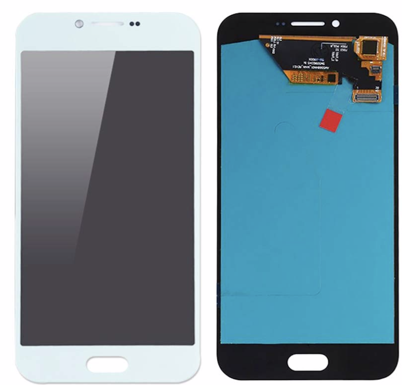 （特価品）Galaxy A8 フロントパネル 白 ｜OLED再生品