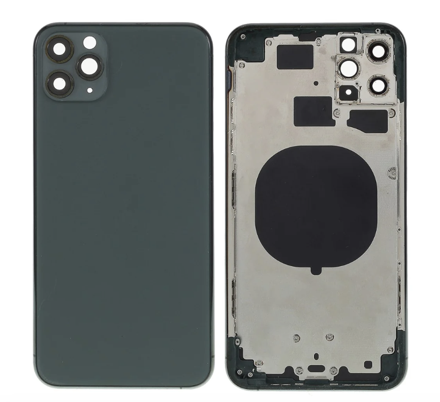 iPhone 11 Pro Max バックガラス(フレーム一体型) 純正取外品 グリーン