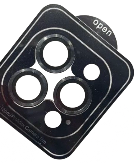 （取り寄せ品 ）iPhone 13Pro｜13ProMax カメラレンズ強化ガラス 黒