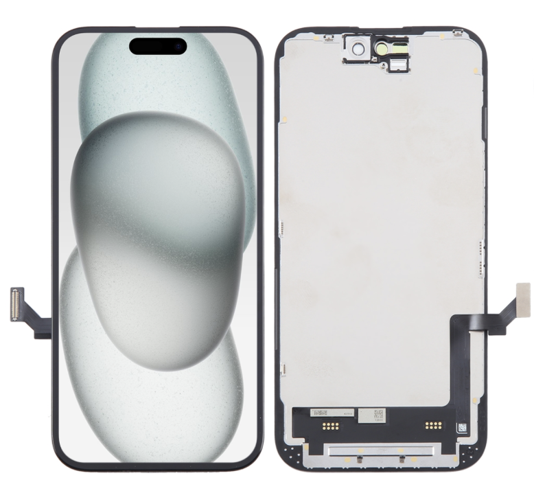 iPhone 15 フロントパネル 黒｜互換品（SoftOLED）