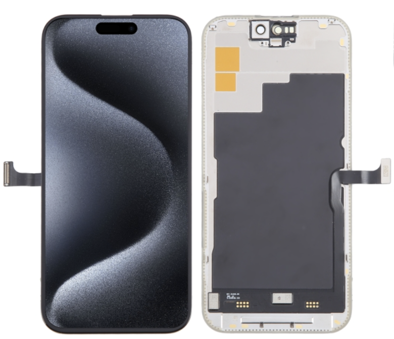 iPhone 15 Pro コピーパネル (SoftOLED) 黒