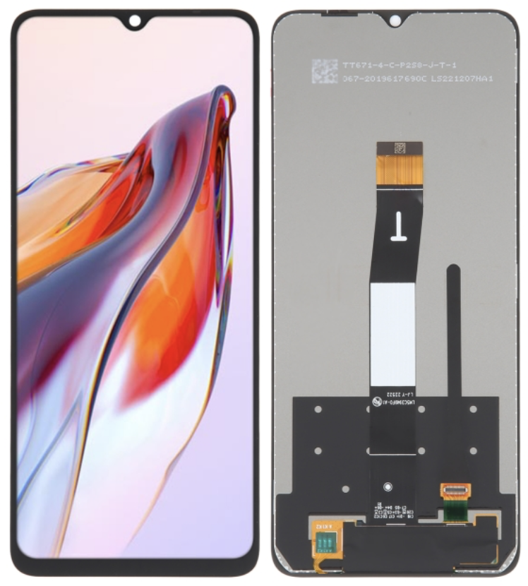 Xiaomi Redmi 12C フロントパネル 黒｜再生品