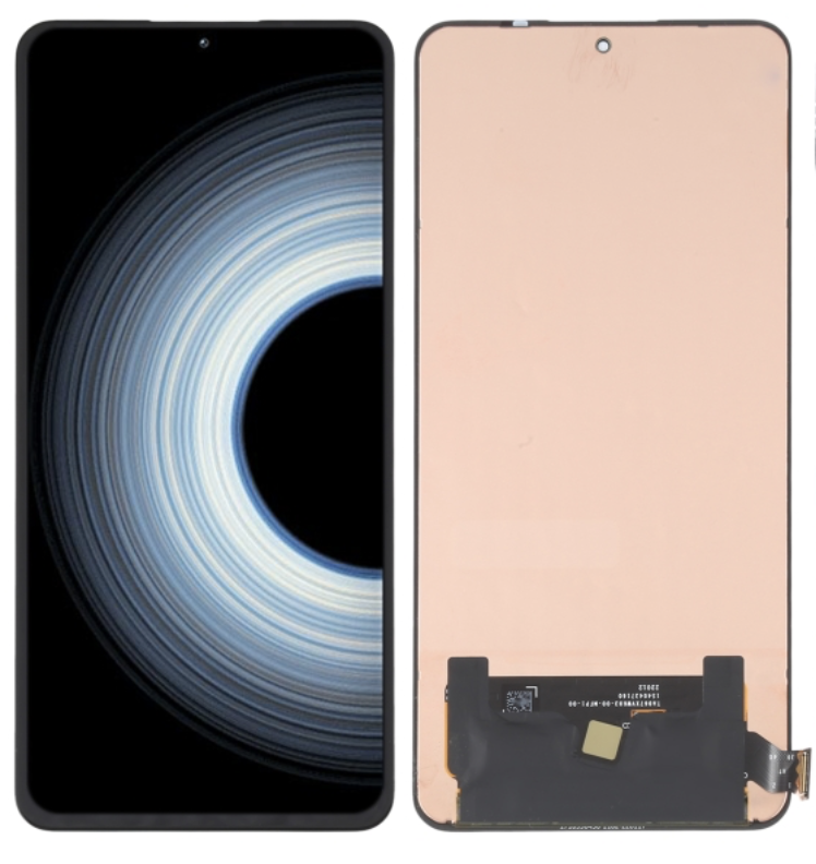 Xiaomi 12T｜12T Pro｜Redmi K50 Ultra フロントパネル 黒 ｜OLED純正組立品