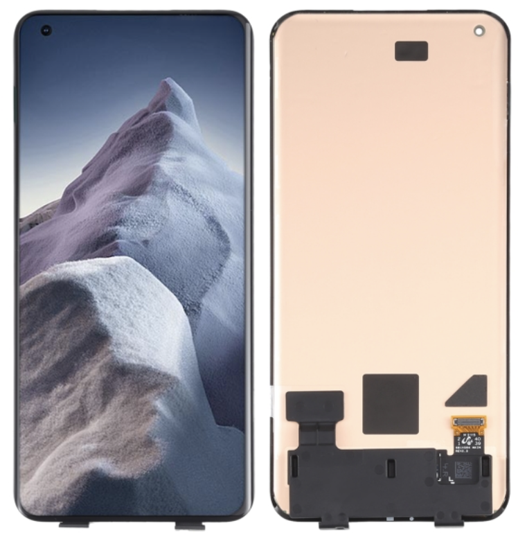 Xiaomi Mi 11 Ultra｜Mi 11 Pro フロントパネル 黒 ｜OLED純正組立品