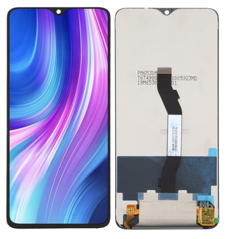 （取り寄せ品）Xiaomi Redmi Note 8 Pro フロントパネル 黒｜再生品