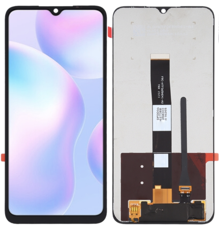 （取り寄せ品）Xiaomi Redmi 9A｜9AT｜9C｜9i｜Poco C3 フロントパネル 黒｜再生品