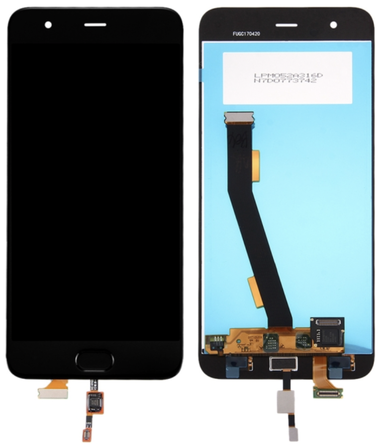 （取り寄せ品 ）Xiaomi Mi 6 フロントパネル 黒｜再生品