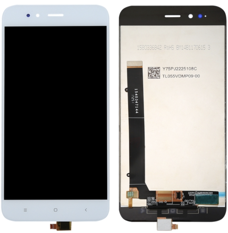 （取り寄せ品）Xiaomi Mi A1｜Mi 5X フロントパネル 白｜再生品
