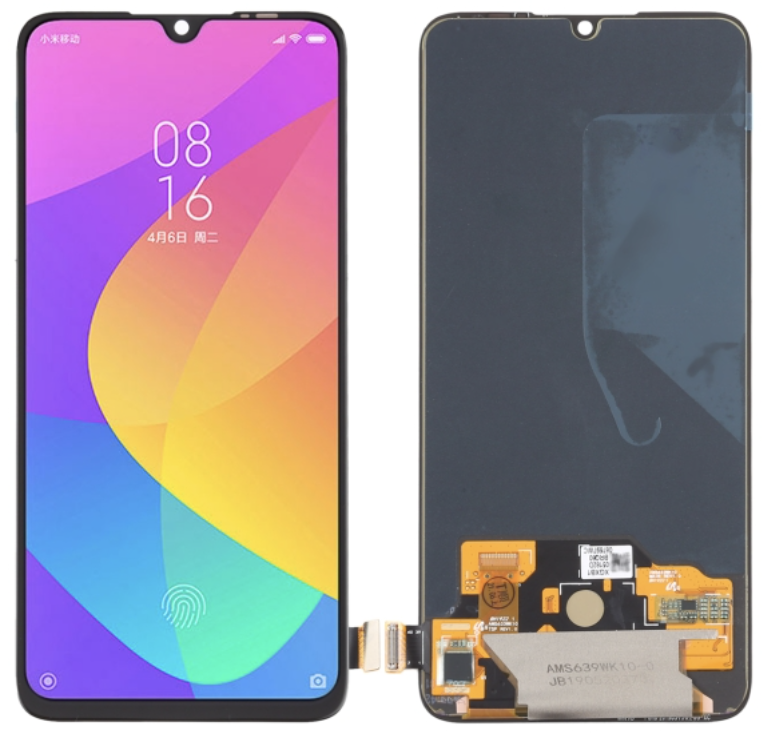 Xiaomi Mi 9 Lite｜Mi CC9 フロントパネル 黒 ｜OLED再生品