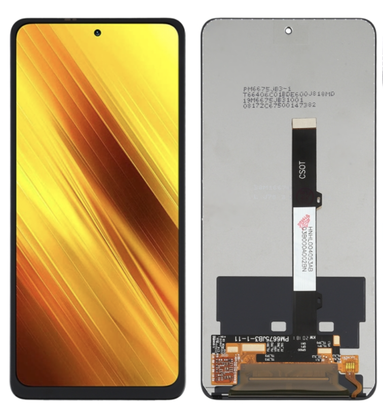 （取り寄せ品）Xiaomi Mi 10T Lite 5G｜Mi 10i 5G｜Redmi Note 9 Pro 5G｜Poco M2 Pro｜Poco X3 Pro｜Poco X3｜Poco X3 NFCフロントパネル 黒｜再生品