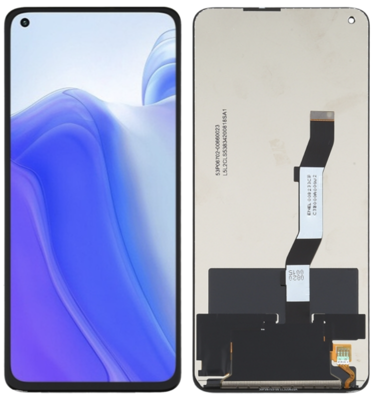 （取り寄せ品） Xiaomi Mi 10T Pro 5G｜Mi 10T 5G｜Redmi K30S フロントパネル 黒｜再生品