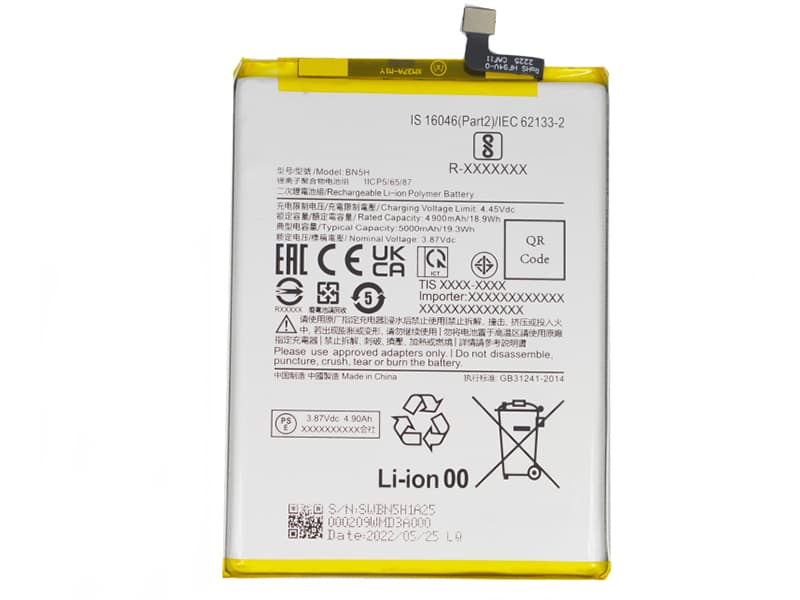 Xiaomi Poco M5｜Poco M4 5G｜Redmi Note 11E｜Redmi Note 11R｜ Redmi 11 Prime 4G 5G｜Redmi 10 5G バッテリー