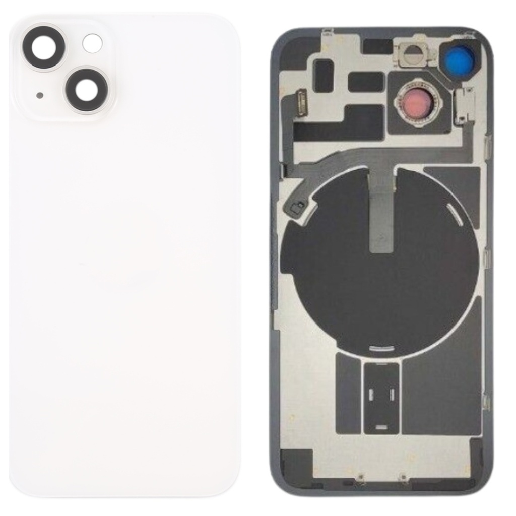 iPhone 14 バックガラス 互換品 （レンズ＆MagSafe付き）白