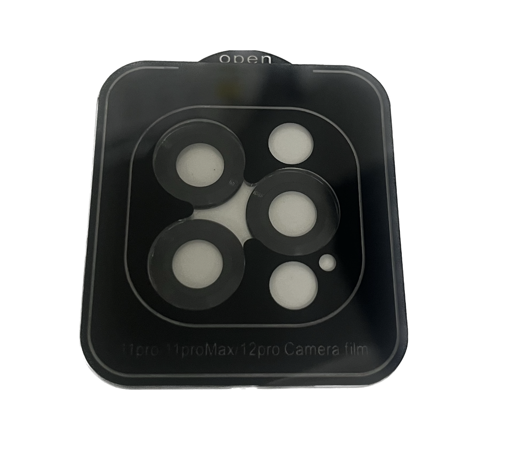 iPhone 12Pro カメラレンズ強化ガラス 黒