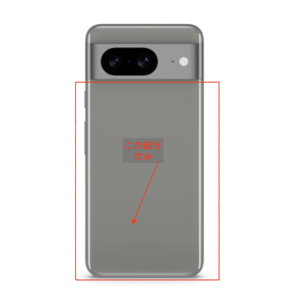 [X5407背面パネル｜バッテリーカバー｜バックカバー] （取り寄せ品）Google Pixel 8 バックパネル 下 グレー（Hazel）