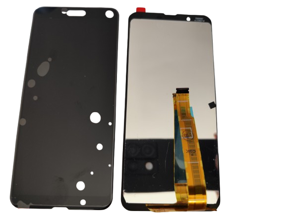 AQUOS Sense3 Plus フロントパネル 黒 指紋無