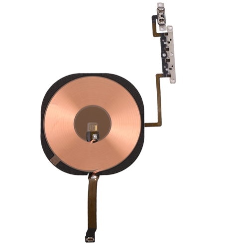 （取り寄せ品 ）iPhone 11Pro Max Qi充電コイル＆ボリュームフレックスケーブル