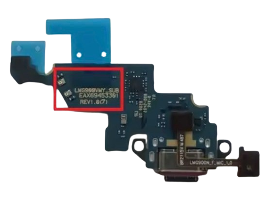 （取り寄せ品）LG VELVET （L-52A） ドックコネクター （G900VM）