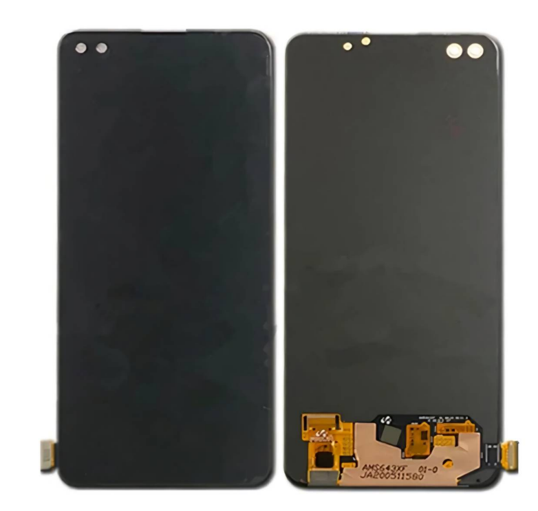 （取り寄せ品）OPPO F17 Pro フロントパネル 黒 ｜OLED再生品