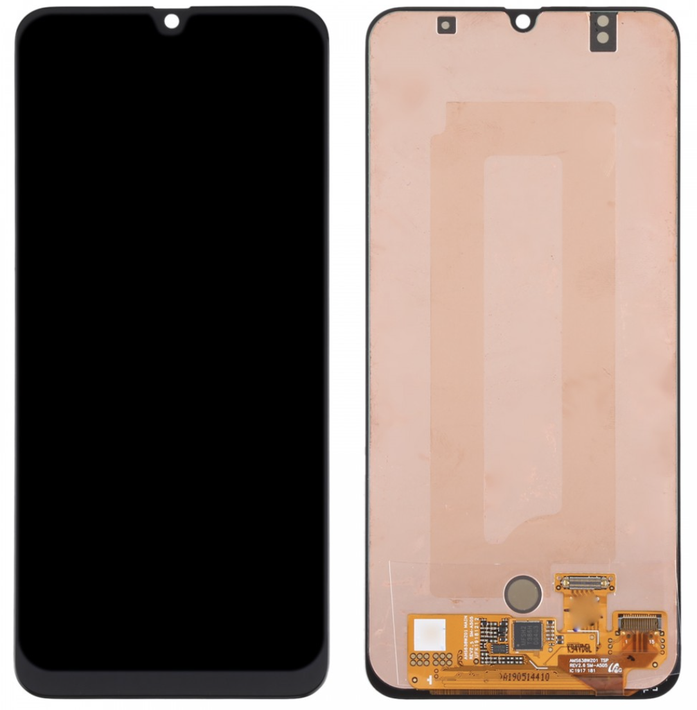 [X5874液晶｜LCD] （取り寄せ品）Galaxy A50 フロントパネル 黒 ｜OLED再生品