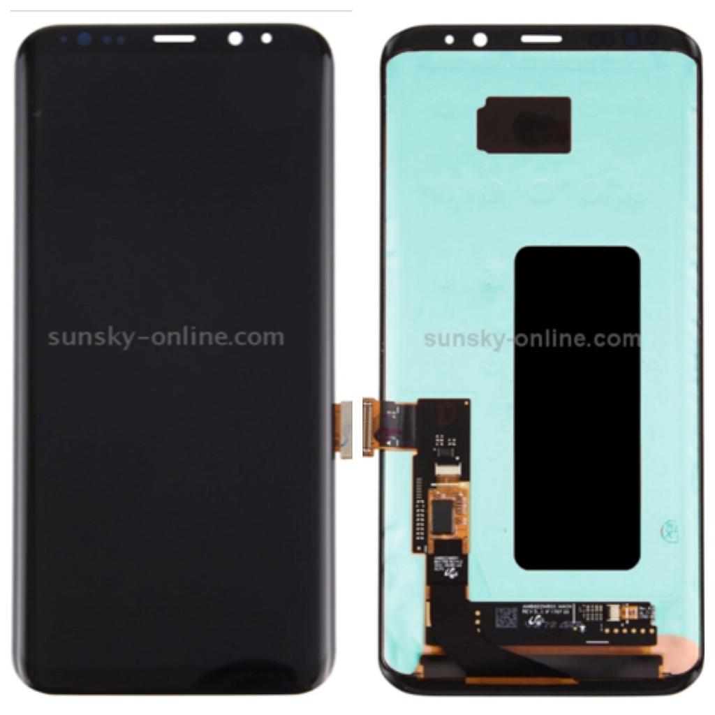 （取り寄せ品）Galaxy S8Plus フロントパネル 黒 ｜OLED再生品