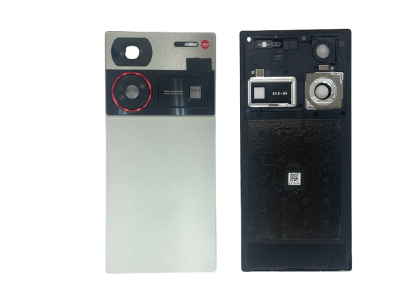 [X5945パネル｜バッテリーカバー｜バックカバー] ZTE Nubia Z60 Ultra バックパネル 銀